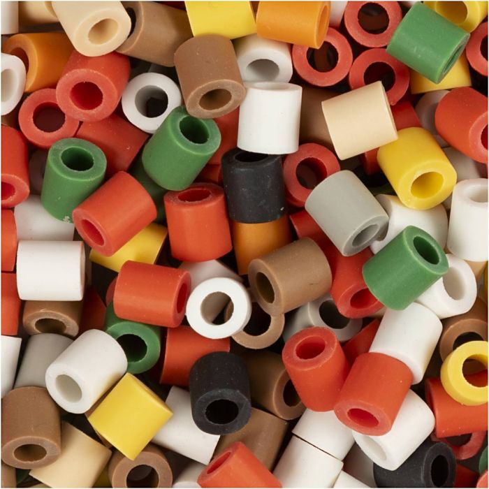 NABBI BioBeads, str. 5x5 mm, hullstr. 2,5 mm, medium, julefarger, 3400 stk./ 1 pk.