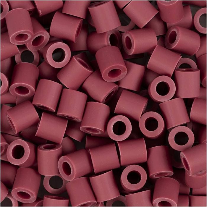 NABBI BioBeads, str. 5x5 mm, hullstr. 2,5 mm, medium, burgundy, 1000 stk./ 1 pk.