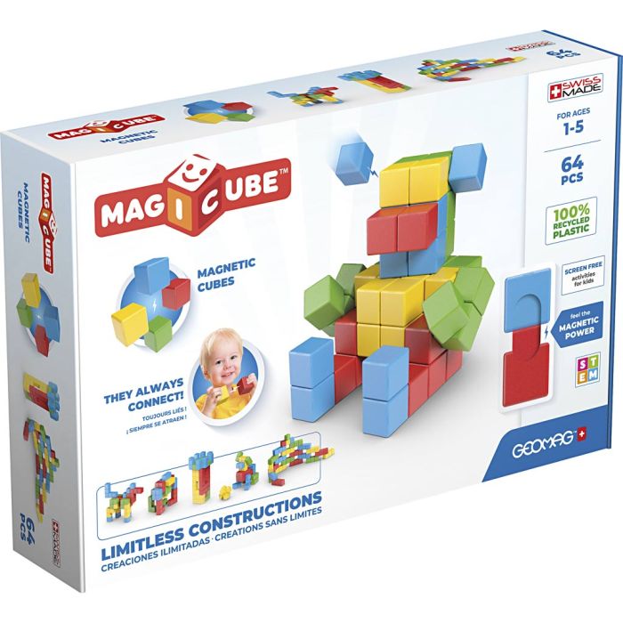 Geomag Magicubes, 64 deler/ 1 pk.