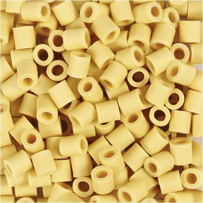 NABBI BioBeads, str. 5x5 mm, hullstr. 2.5 mm, medium, gul, 1000 stk./ 1 pk.