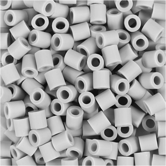 NABBI BioBeads, str. 5x5 mm, hullstr. 2.5 mm, medium, grå, 3000 stk./ 1 pk.