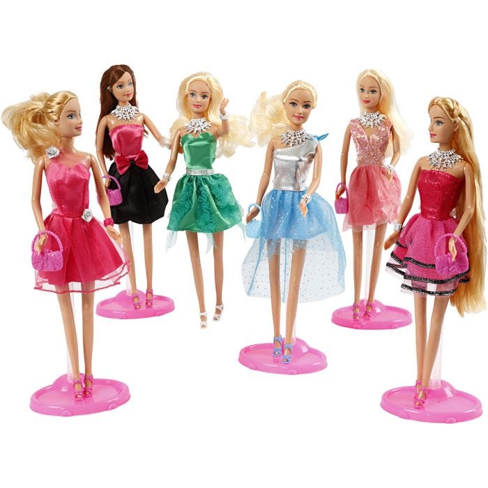 Lucy-Dukke Fashion, str. 29 cm, 6 stk./ 1 pk.