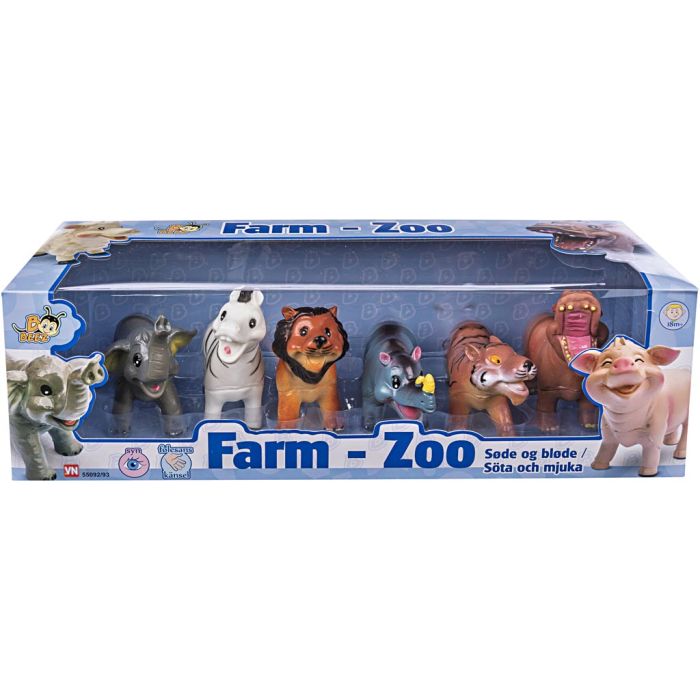 Myke lekedyr, Dyrepark, str. 9x10 cm, 6 stk./ 1 pk.