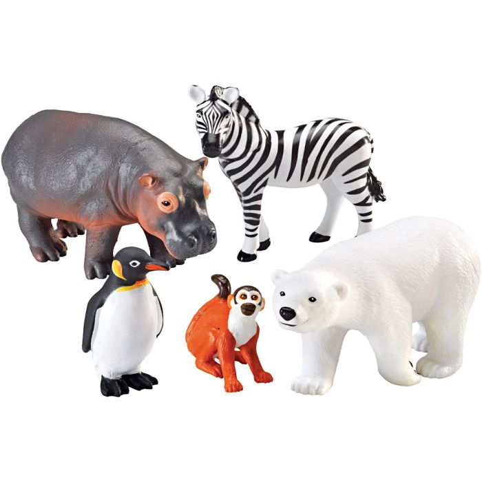 Jumbo Zoo-dyr, 5 stk./ 1 pk.