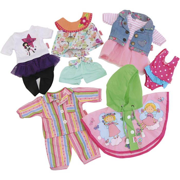 Dukkeklær Tilbehørssett, str. 28-35 cm, 6 stk./ 1 sett