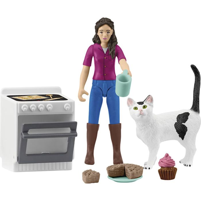 Schleich Bondegårdsdyr, Bakedag, 14 deler/ 1 pk.