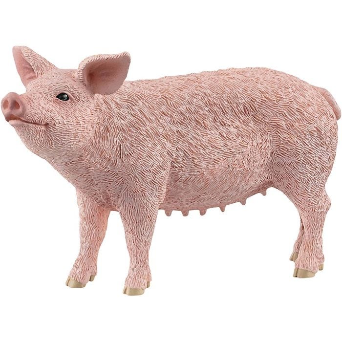 Schleich Bondegårdsdyr, Purke, str. 6x10,3x3,1 cm, 1 stk.