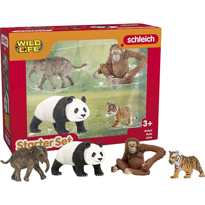 Schleich Ville dyr, Asia startsett, 4 stk./ 1 pk.
