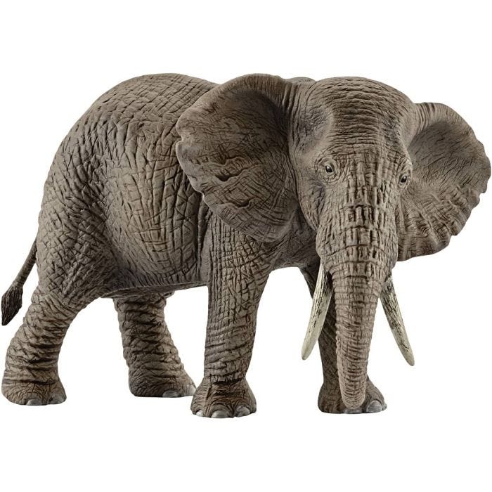 Schleich Ville dyr, Elefant, hunn, 9,1x14,6x7,5 cm, 1 stk.