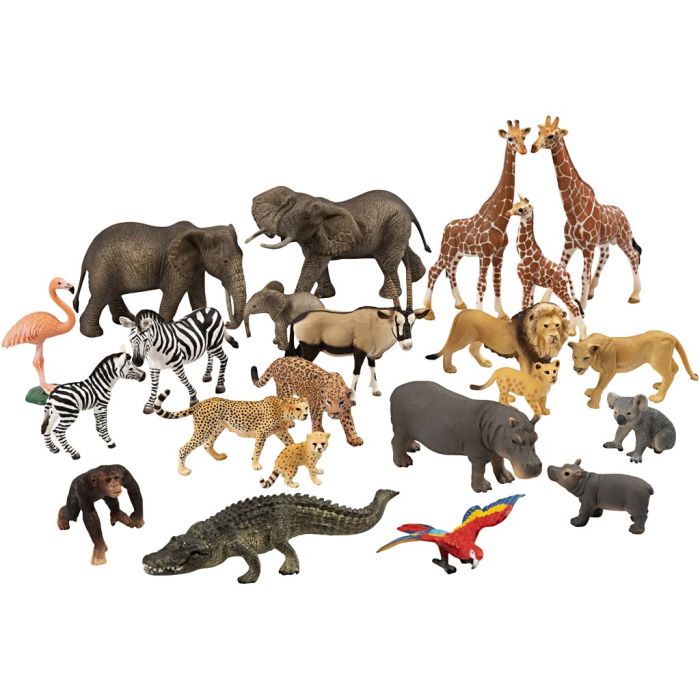 Schleich Ville dyr, Innhold kan variere , 22 deler/ 1 sett