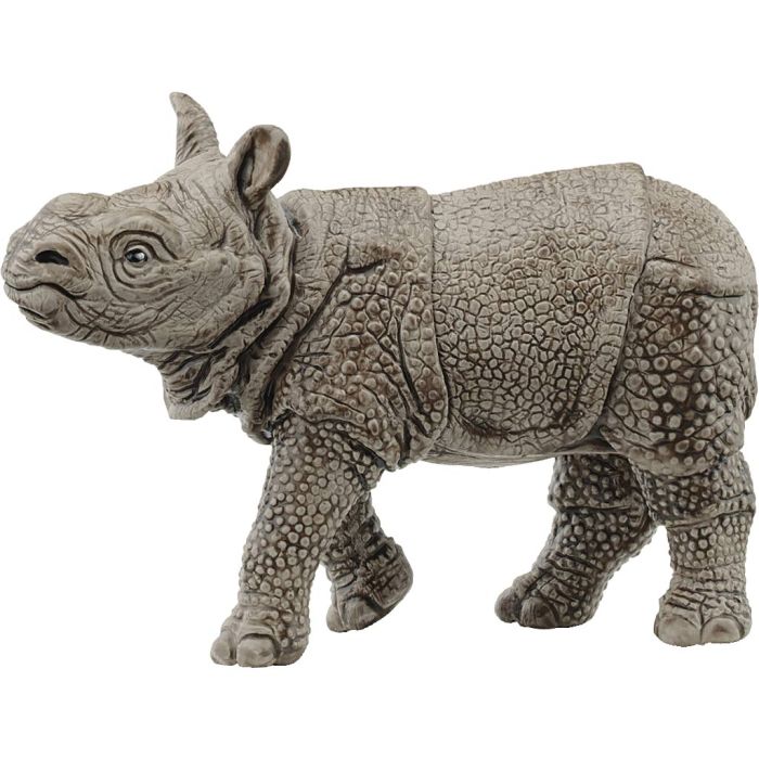 Schleich Ville dyr, Neshornunge, str. 4,7x6+8x2,1 cm, 1 stk.