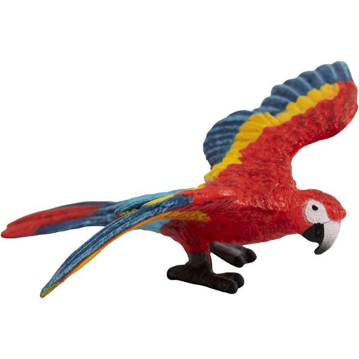 Schleich Ville dyr, Ara papegøye, 5,3x8,3x8,4 cm, 1 stk.
