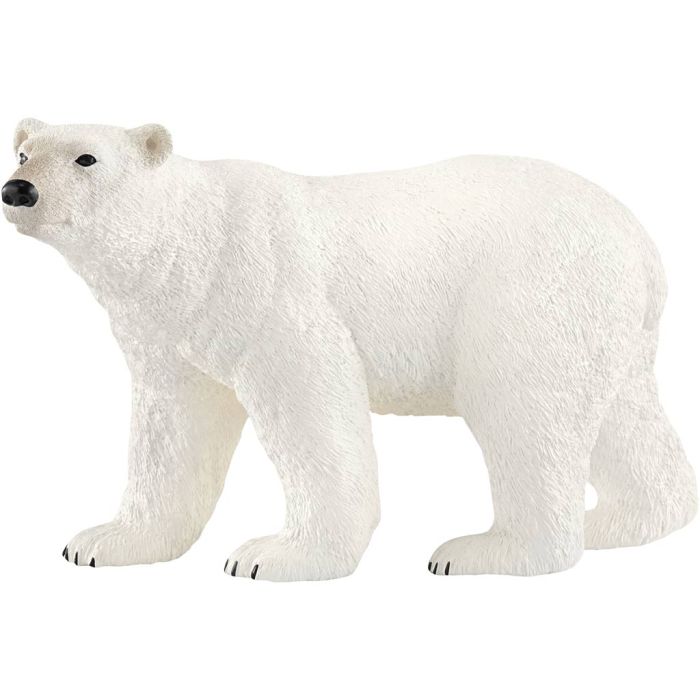 Schleich Nordisk dyreliv, Isbjørn, str. 7,2x12,2x5,7 cm, 1 stk.