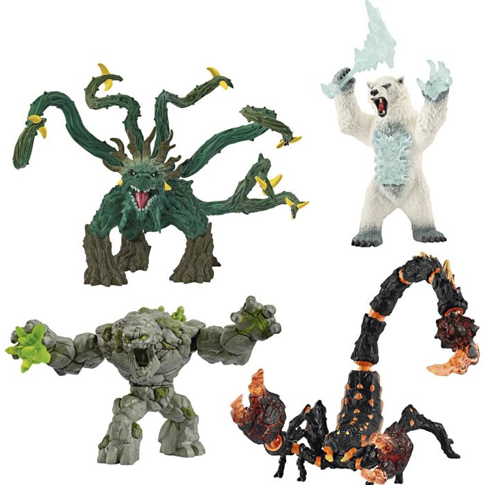 Schleich Monstre, H: 18-22 cm, 4 stk./ 1 sett