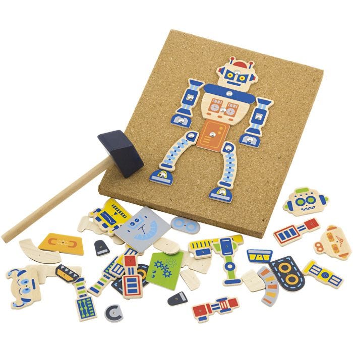 VIGA hammermosaikk, Robot, 23x18 cm, 1 stk.