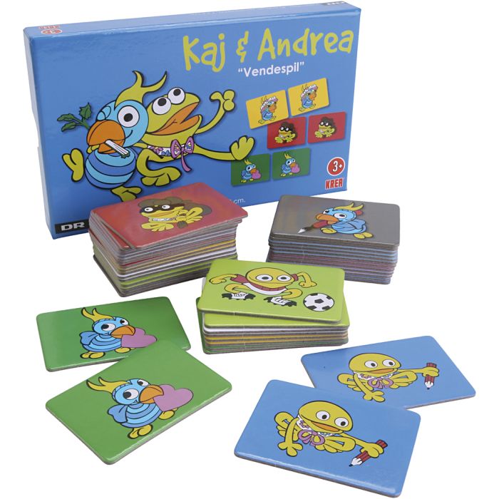 Vendespill Kaj og Andrea, 1 stk.