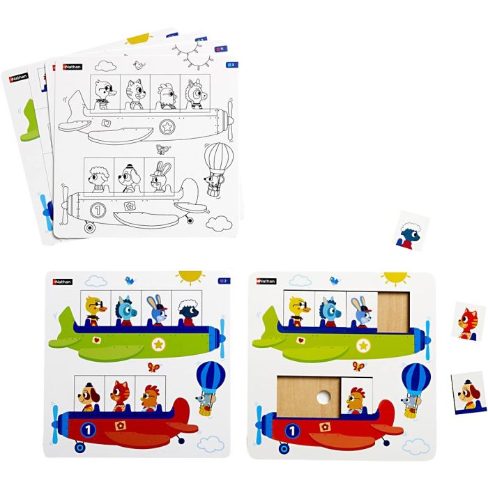 Nathan lærespill, Fly, str. 21x21 cm, 1 pk.