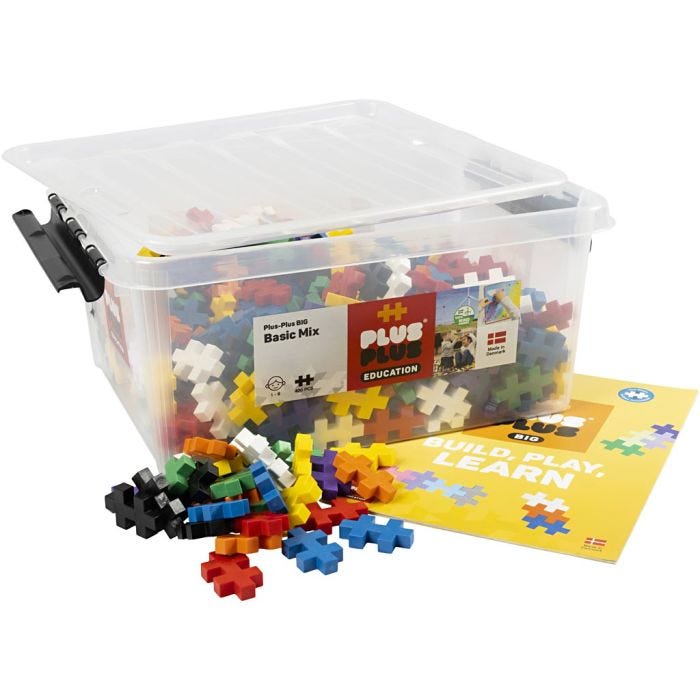 Plus Plus Big, str. 5x3 cm, 400 stk./ 1 pk.