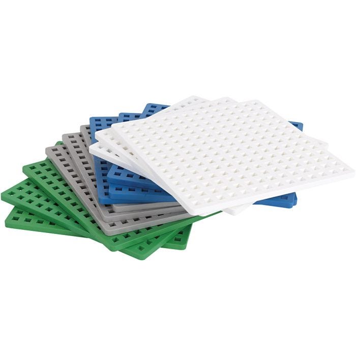 Plus Plus Basic-plater, 4x3 stk./ 1 sett