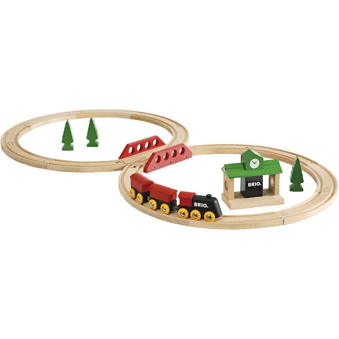 BRIO Klassisk 8-talls Togbane, 22 stk./ 1 pk.