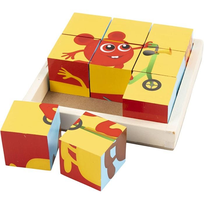 Babblarna Klosspuslespill, 6 stk./ 1 pk.