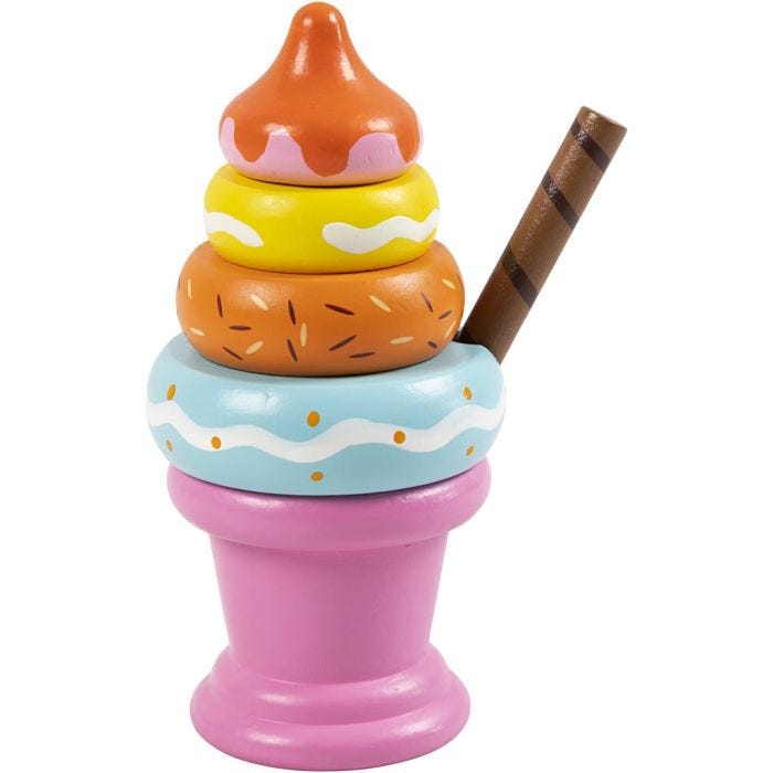VIGA sundae-is i beger, 1 stk.