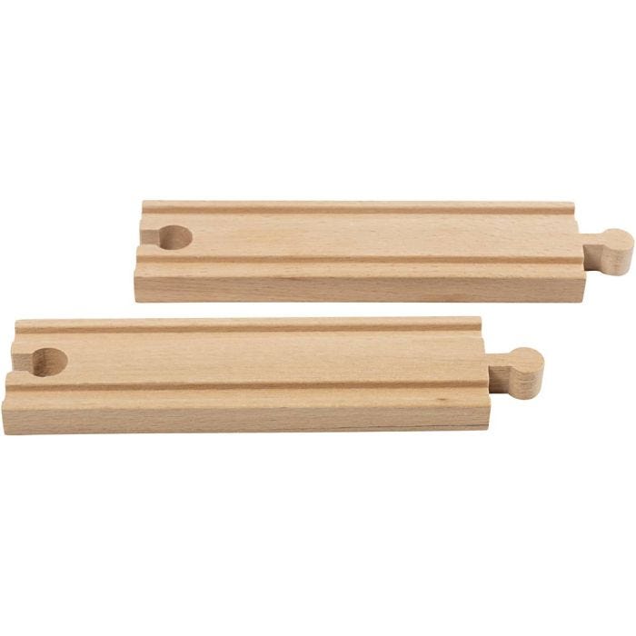 VIGA togskinner, Rett, L: 14,5 cm, 4 stk./ 1 pk.