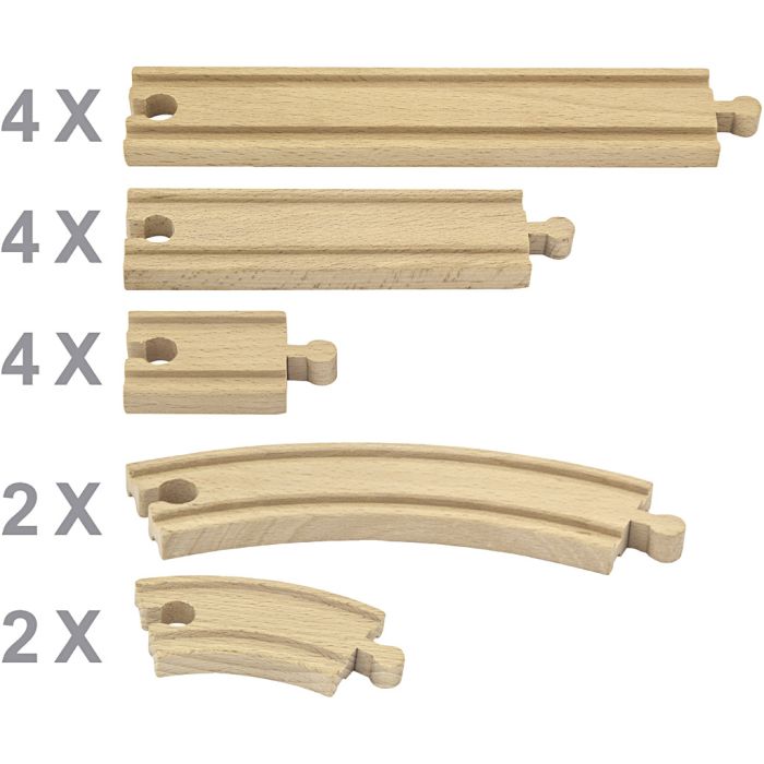 VIGA togskinner, 16 deler/ 1 sett