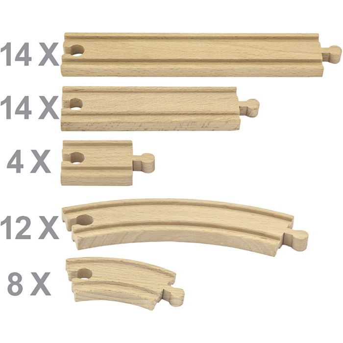 VIGA togskinner, 52 deler/ 1 sett