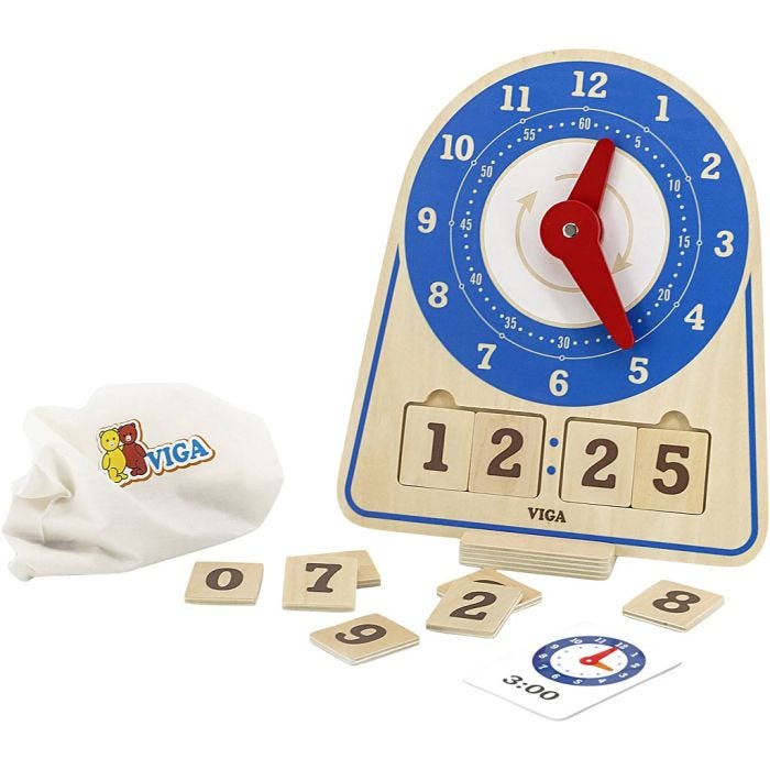 VIGA læreklokke, 28 cm, 26 cm, 13, 1 stk.