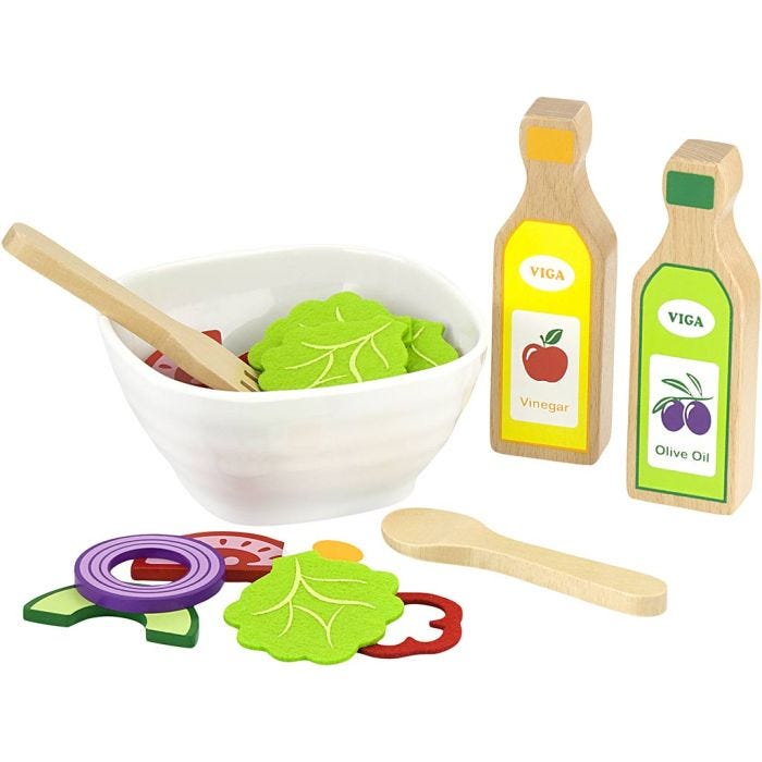 VIGA Salatsett, H: 65 mm, L: 42 cm, B: 24 cm, 36 deler/ 1 pk.
