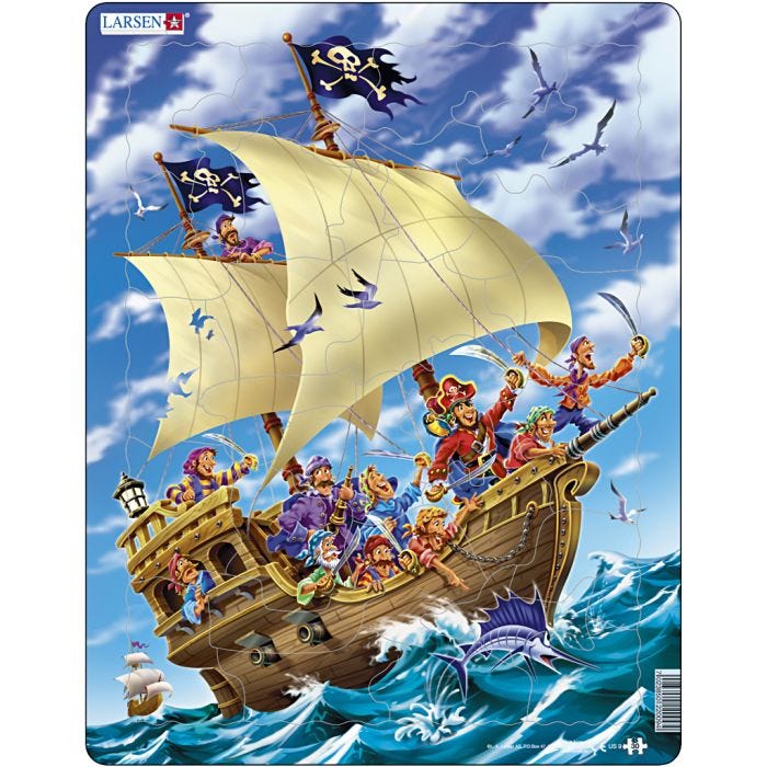 Puslespill, str. 28,5x36,5 cm, 30 brikker, 1 stk.