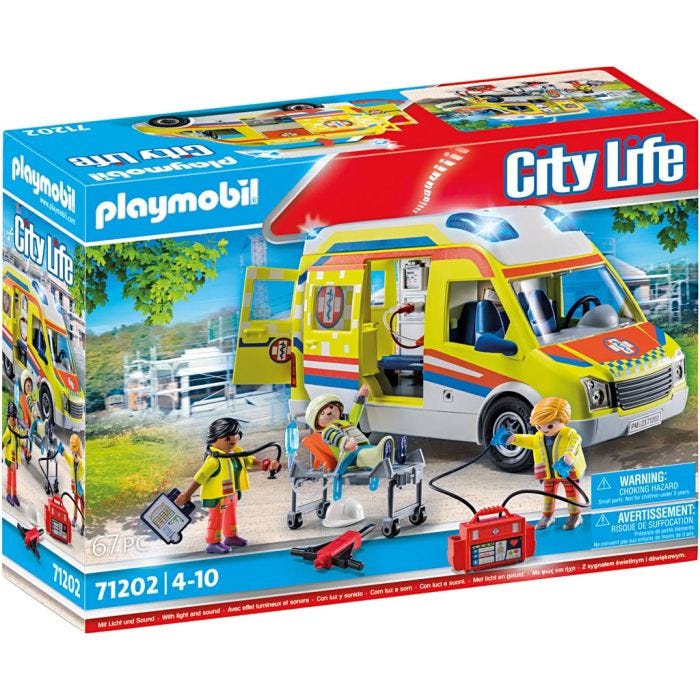 Playmobil Ambulanse, str. 27x13x15 cm, 1 sett