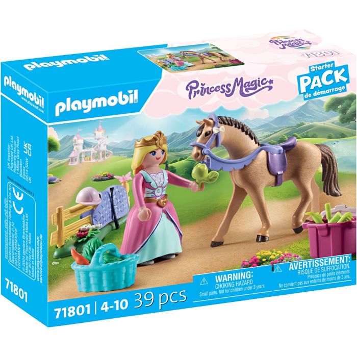 Playmobil prinsesse med hest, str. 39,6x15,1x20,0 cm, 39 deler/ 1 pk.