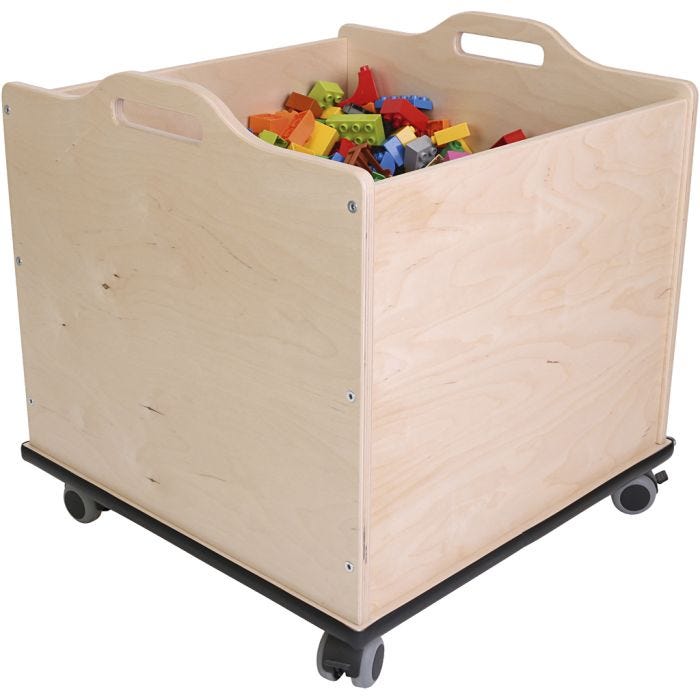Kasse til leker, 54x52x52 cm, 1 stk.