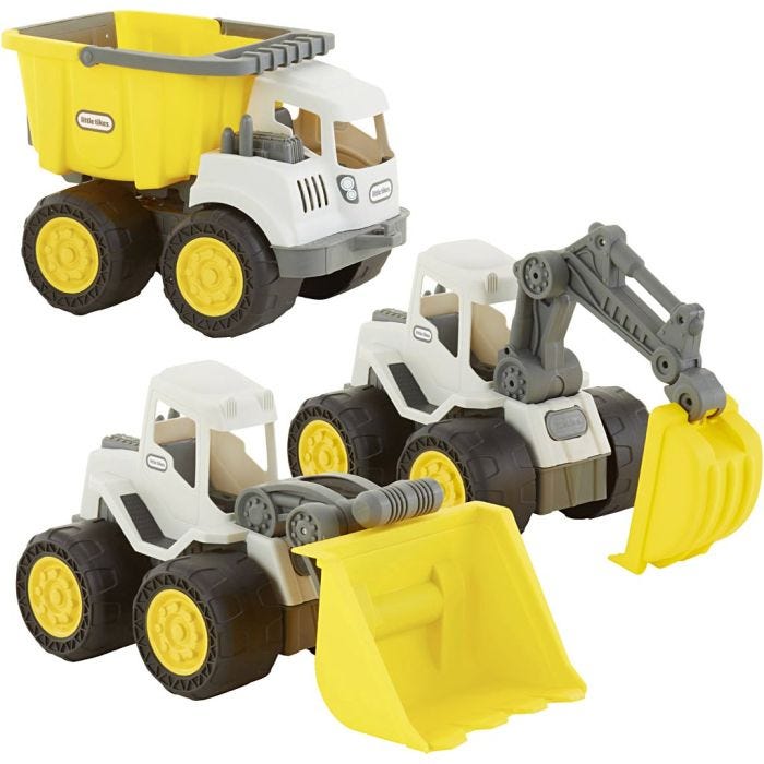 Little Tikes Dirt Diggers 2-i-1, str. 27x24x38 cm, 3 stk./ 1 sett
