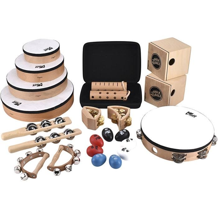 Slagverksinstrumenter, 24 deler/ 1 pk.