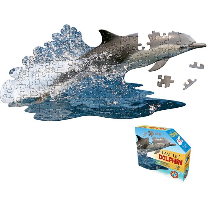 Dyreformet puslespill, Delfin, 100 deler/ 1 pk.