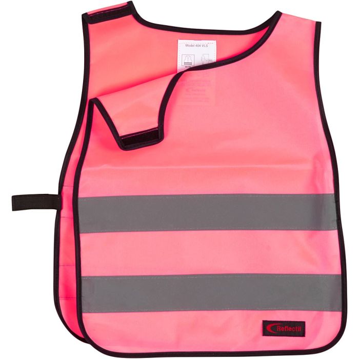 Refleksvest, XXS, L: 45 cm, B: 35 cm, str. 1-4 år, pink, 1 stk.