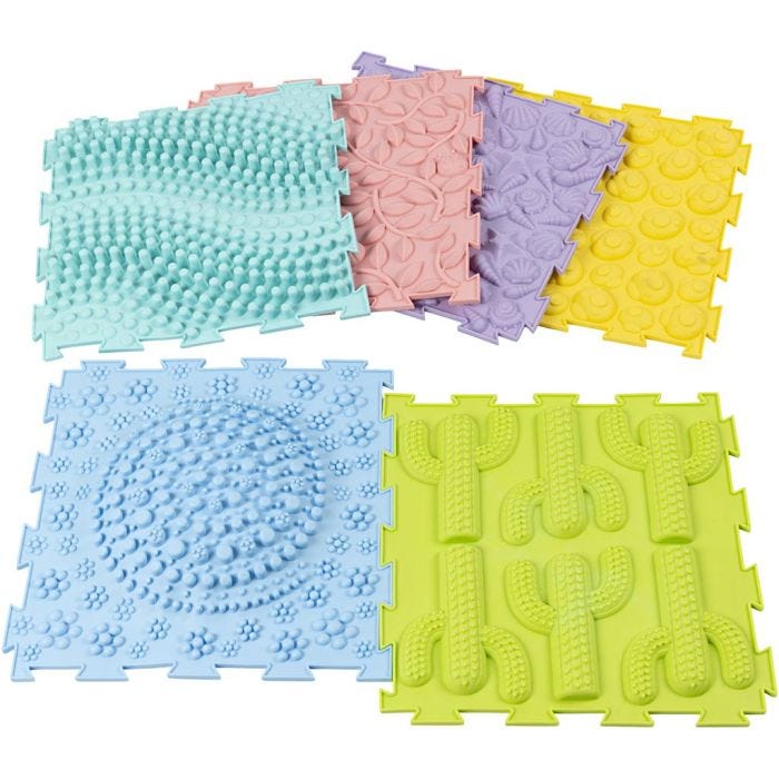 Sansematter, H: 1,6 cm, L: 30 cm, B: 30 cm, 6 stk./ 1 pk.