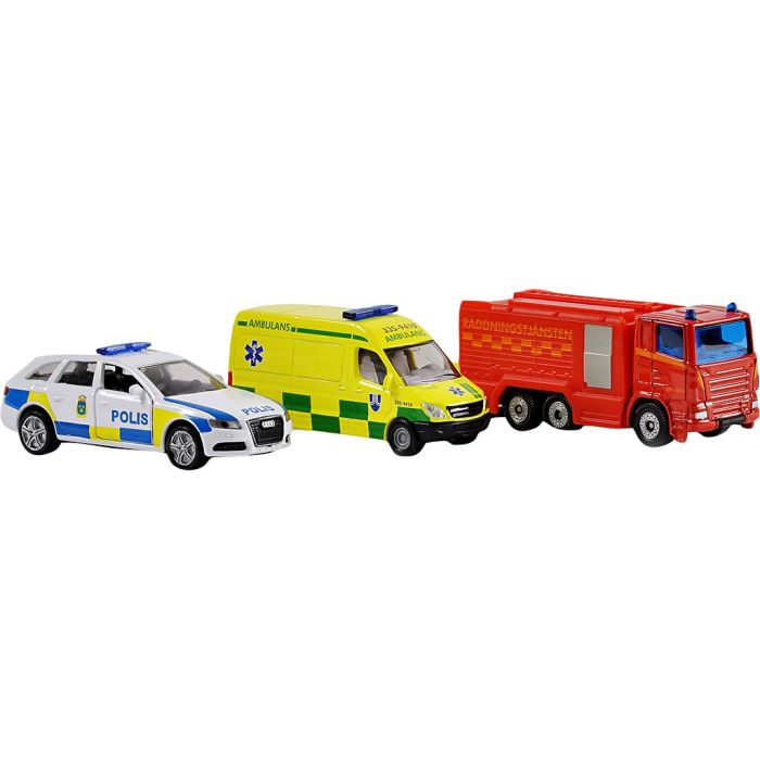 Utrykningskjøretøy, str. 7-8 cm, 3 stk./ 1 pk.