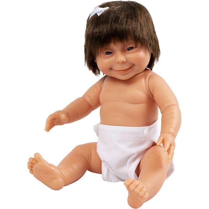 Babydukke, jente, 34 cm, 1 stk.