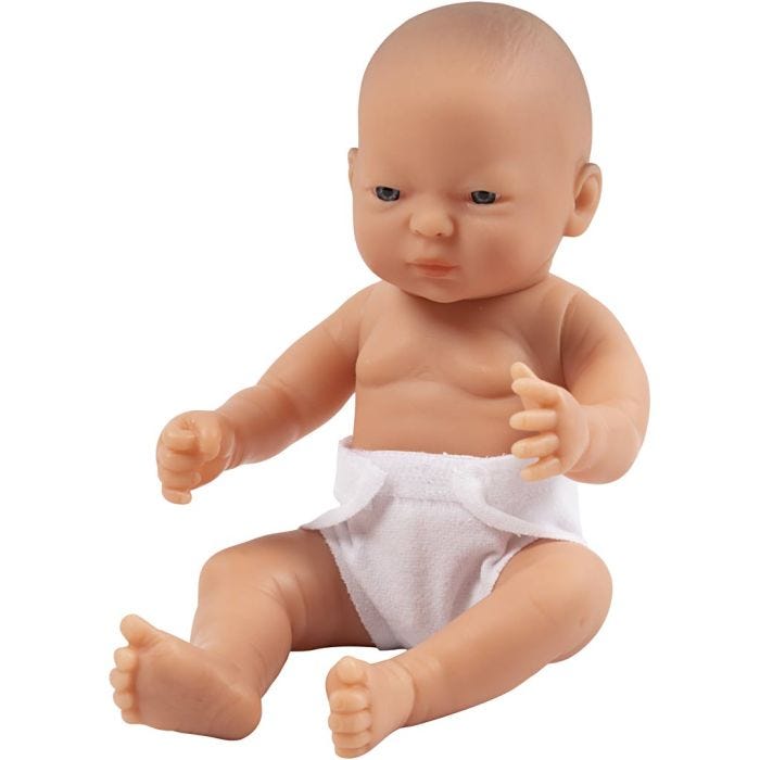 Dukke, lys gutt, 24 cm, 1 stk.