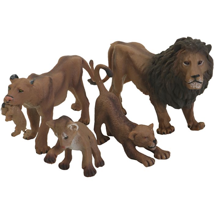 Løvefamilie, H: 3,5-9 cm, L: 10-12 cm, 4 stk./ 1 sett