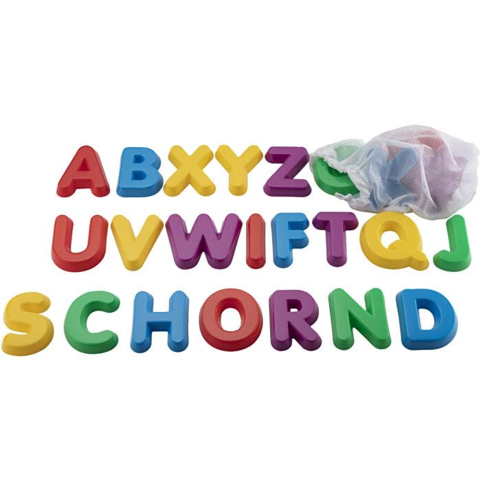 Sandformer alfabet, str. 9 cm, 26 stk./ 1 pk.