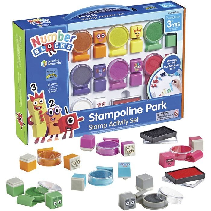 Numberblocks stempelsett, 32 deler/ 1 pk.