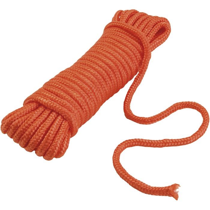 Hoppetau uten håndtak, dia. 7 mm, orange, 10 m/ 1 stk.
