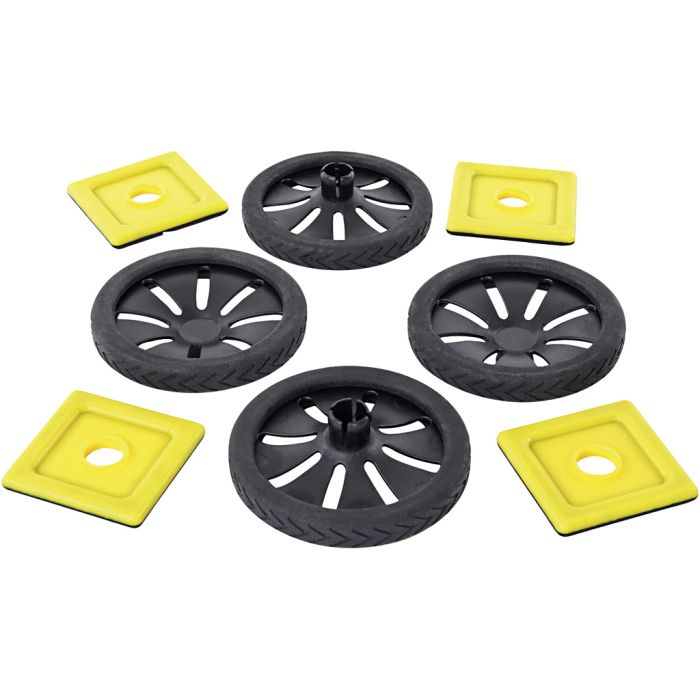 Polydron Magnetiske Hjul, dia. 9 cm, 4 deler/ 1 sett