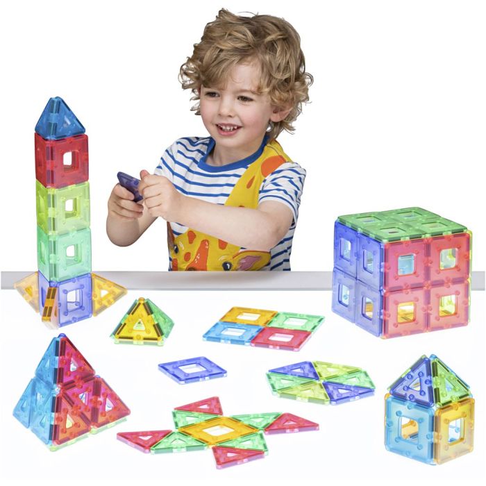 Eco Polydron Kindermag, str. 7x7 cm, 96 deler/ 1 sett