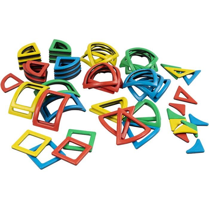 Magnetic Polydron Sphera Klassesett, 72 deler/ 1 sett